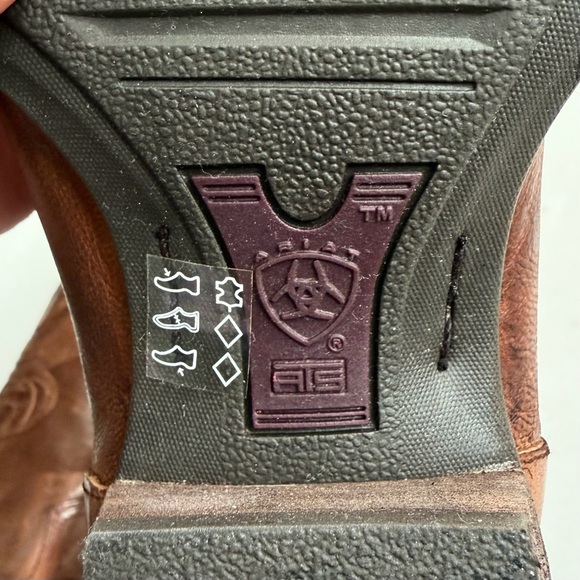 Ariat Chestnut Leather Heeled Boots - Picture 11 of 14